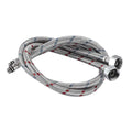 2PCS 50cm Flexible Plumbing Pipes G1/2 G3/8 G9/16 Cold Hot Mixer Faucet Stainless Steel Water Supply Pipe Braided Hoses Basin Zpaxo 2PCS G3-8 50cm