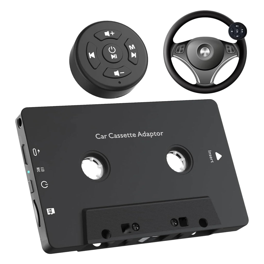 Car Wireless Cassette Receiver Remote Control Bluetooth Tape Player