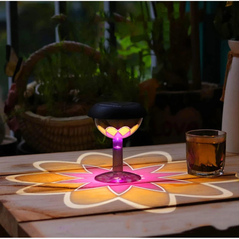 Waterproof Outdoor Solar Pathway Lights Flower Shade Yard Garden Decor Solar Powered Lighting for Backyard Walkway Zpaxo