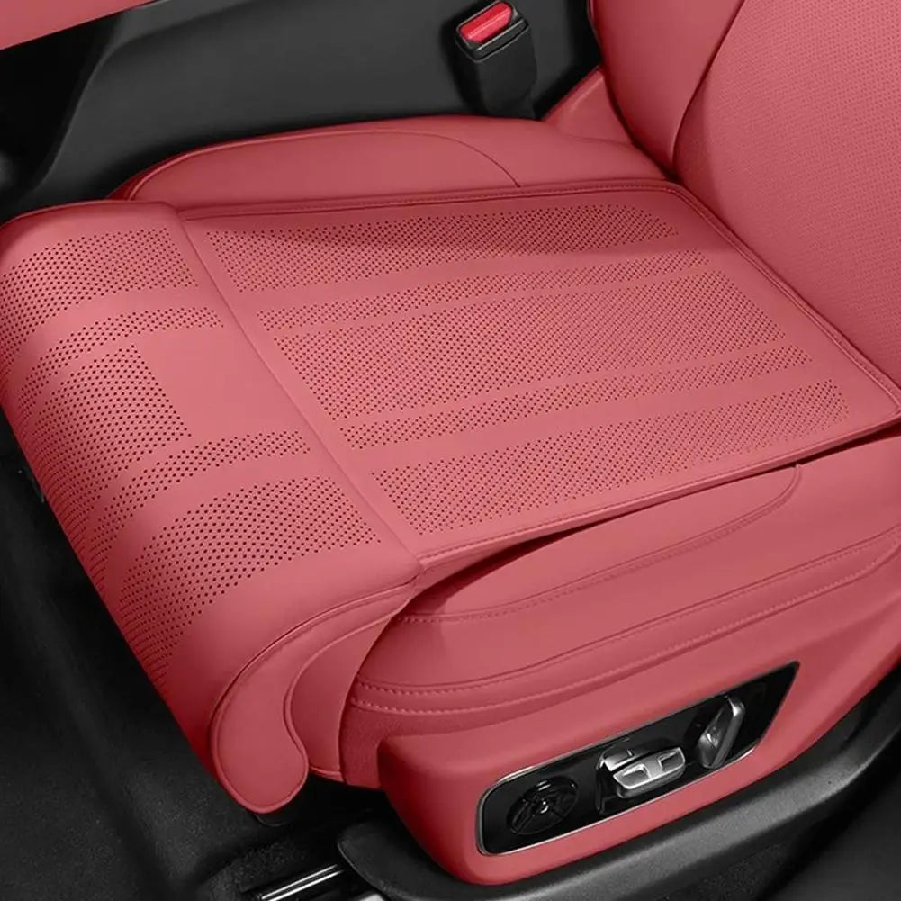 Car Seat Leg Support Cushion | Nappa Leather Memory Foam Extender Car Seat Cushion Zpaxo Other Four Seasons rose red
