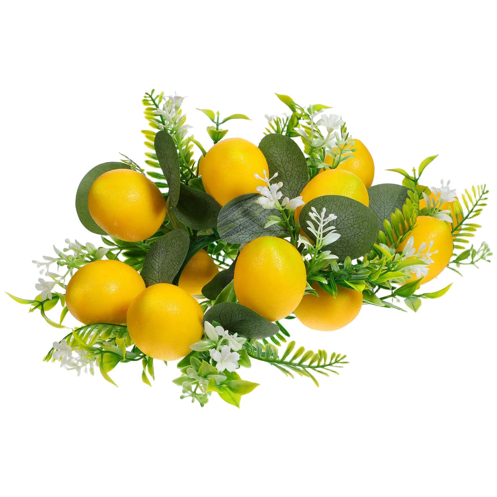 Artificial Lemon Ring Spring Garland Table Floral Wreath Kitchen