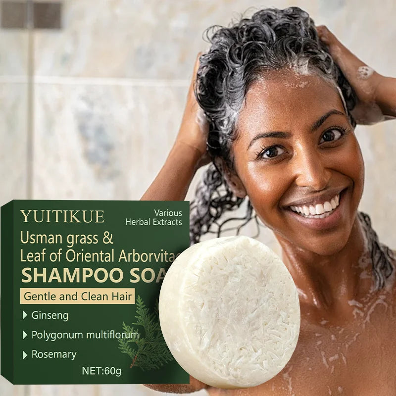 YUITIKUE Cypress Shampoo Bar – Ginseng & Rosemary for Shiny Hair Solid Shampoo Bar Zpaxo