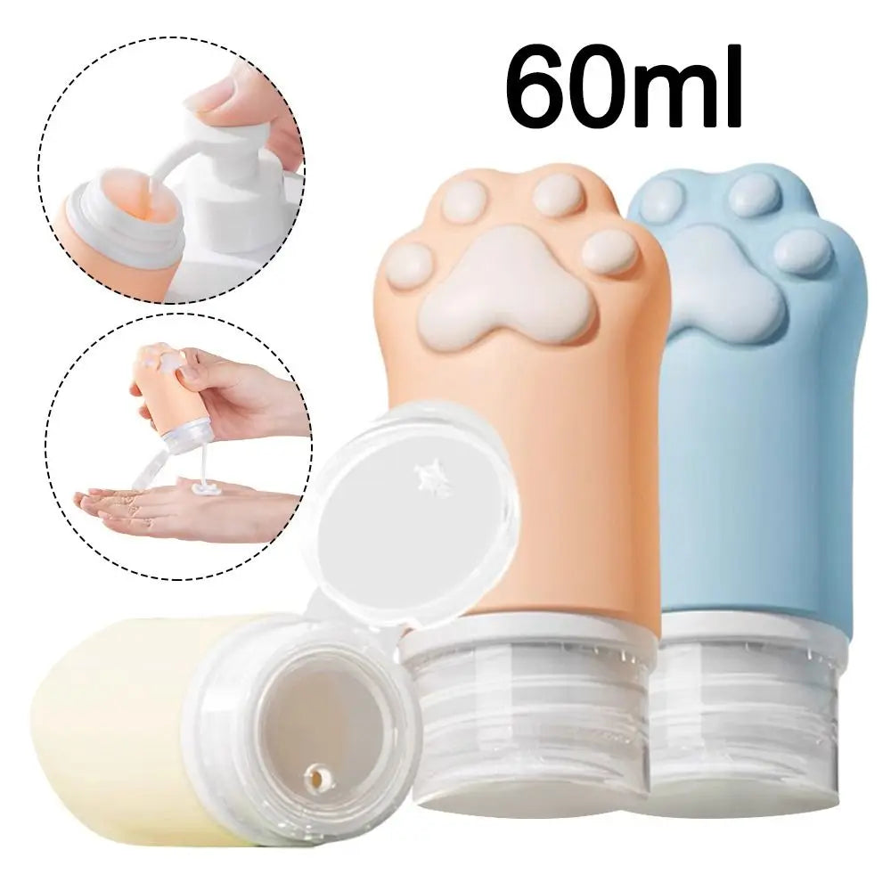 Travel Refillable Bottle Silicone Squeeze Lotion Bottles Cosmetics Zpaxo