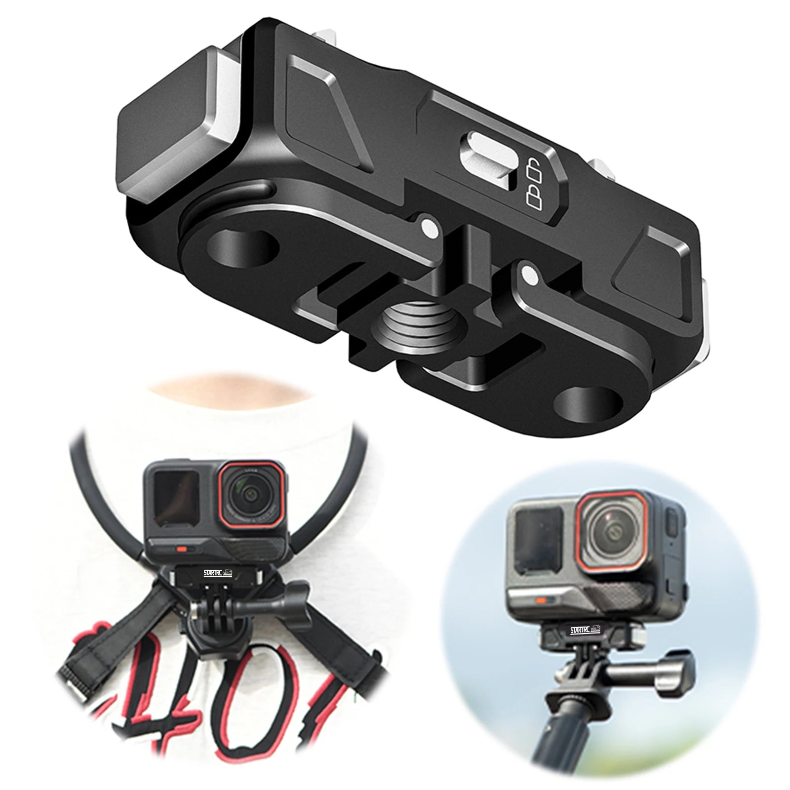 Magnetic Adapter Mount Aluminum Alloy Quick Release Expansion Bracket