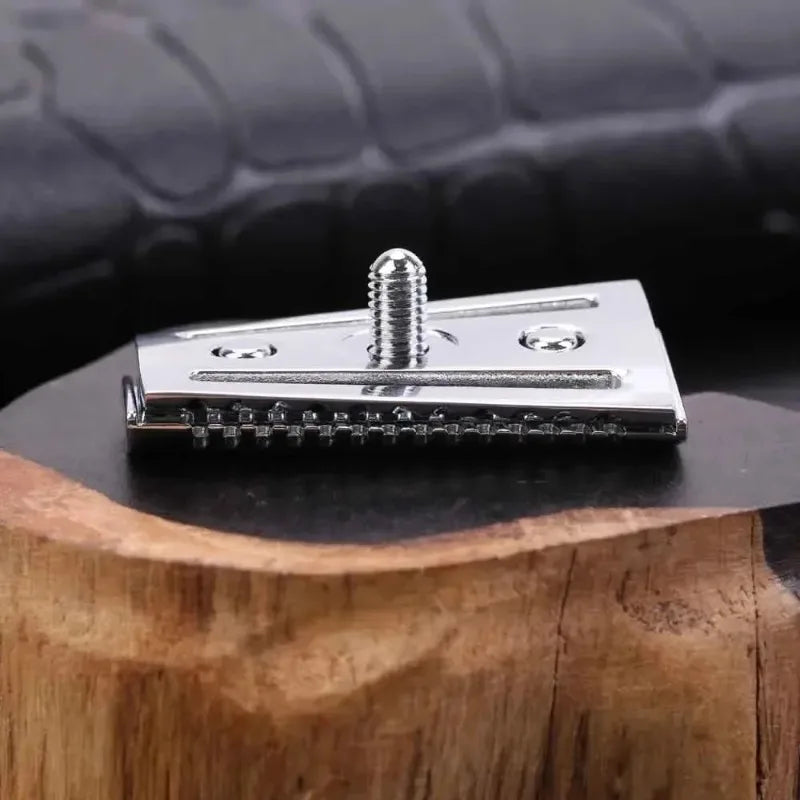 YAQI Slant Safety Razor Head – Aggressive Chrome DE Replacement Safety Razor Head Zpaxo