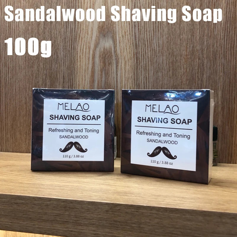 Men's Sandalwood Shaving Soap 110g – Beard Softening Foam Shaving Soap Zpaxo Default Title