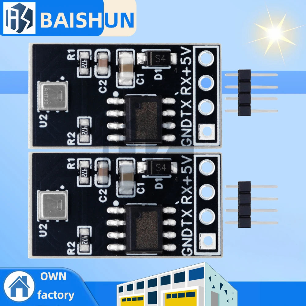 AHT20 AHT30 TTL Serial Digital Temperature Humidity Industrial Sensor Zpaxo
