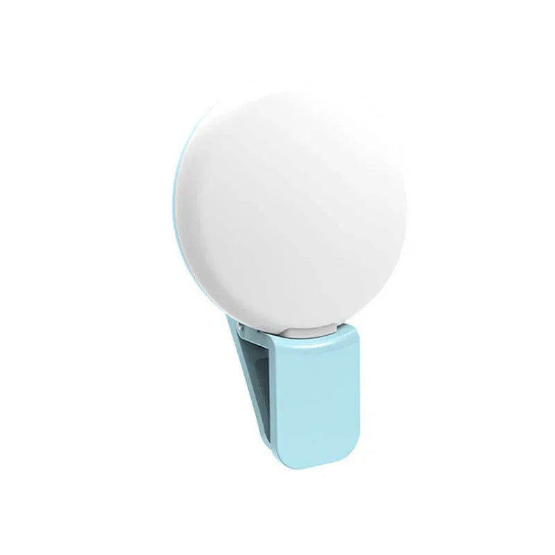 Mobile Phone LED Selfie Ring Light Portable Mini Durable Practical Zpaxo Blue