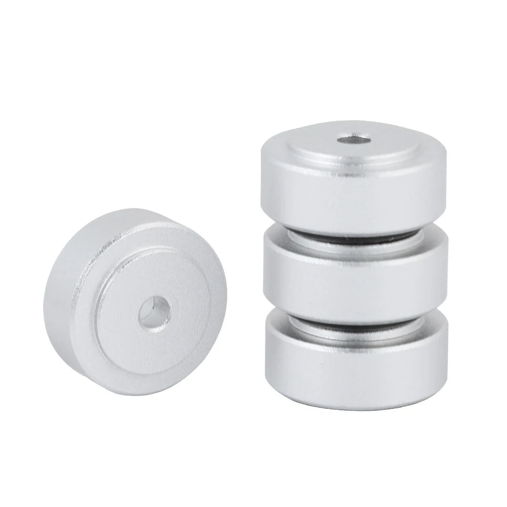 20 Aluminum Alloy Amplifier Feet Shock Absorber Pads Zpaxo Silver