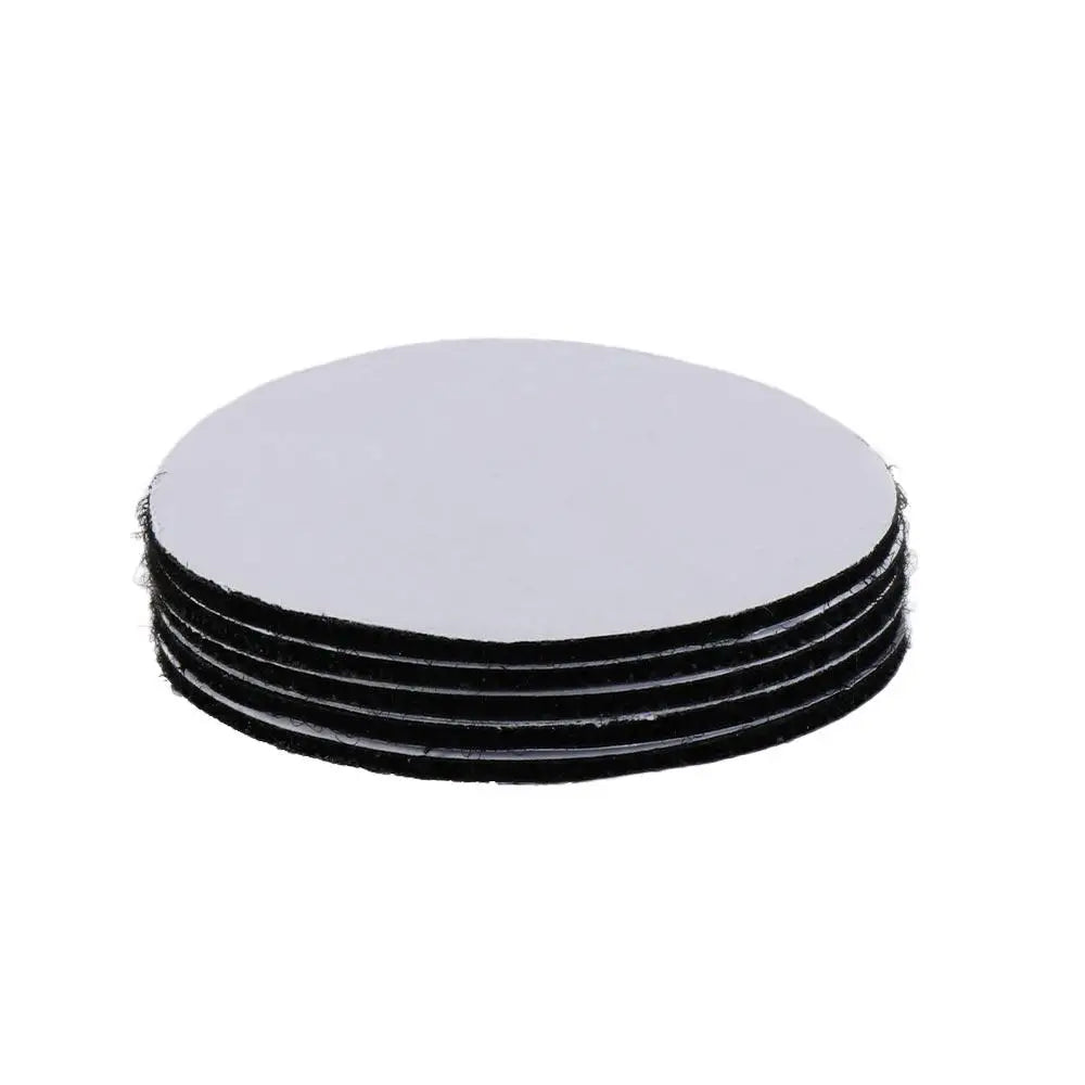Stickers Self Adhesive Car Home Decoration Patch Gripper Floor Mat Zpaxo black-Round