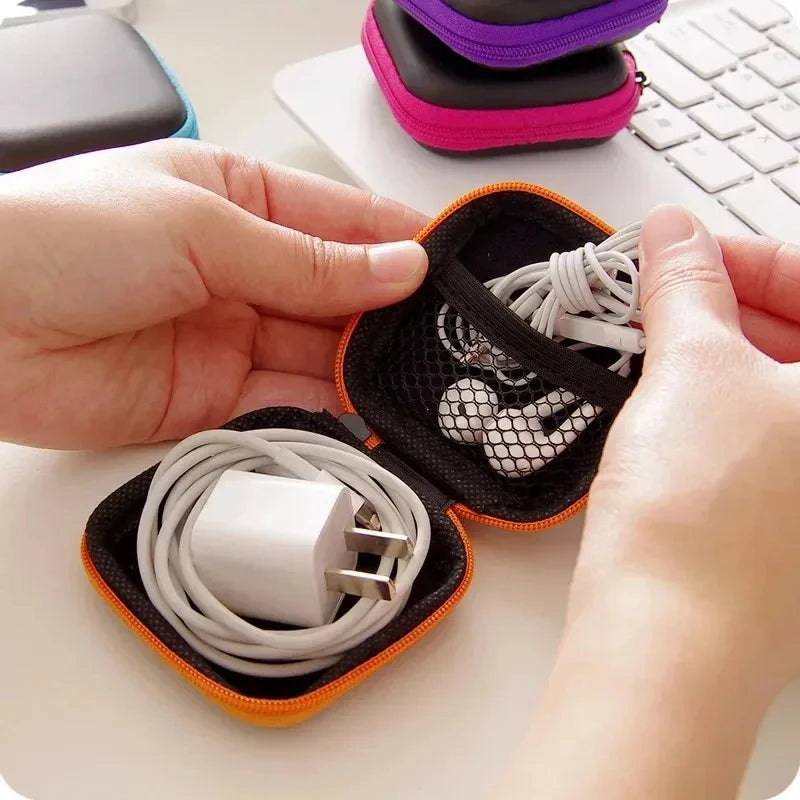 Mini EVA Zipper Storage Bag – AirPods, Earphone & Cable Case