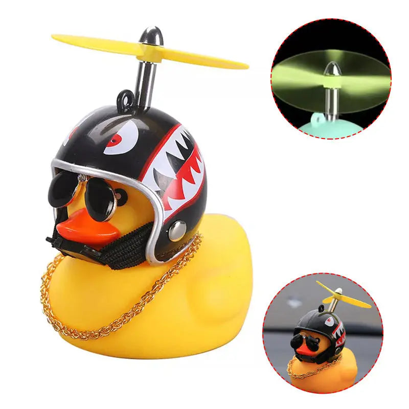 Car Cute Duck Helmet Broken Wind Small Yellow Bike Motorcycle Riding
