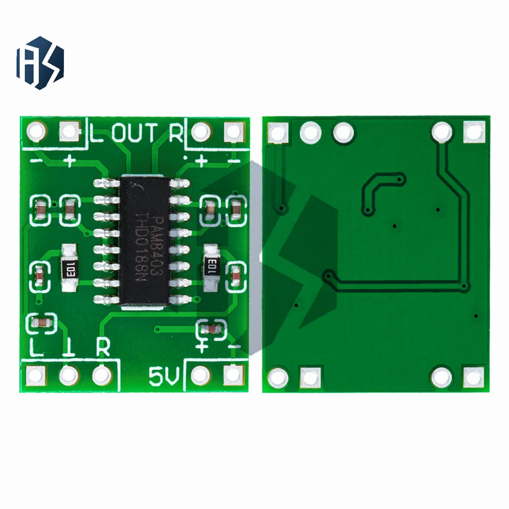 PAM8403 Mini Digital Amplifier Board 2 3W Class D Efficient 5 5V USB Zpaxo