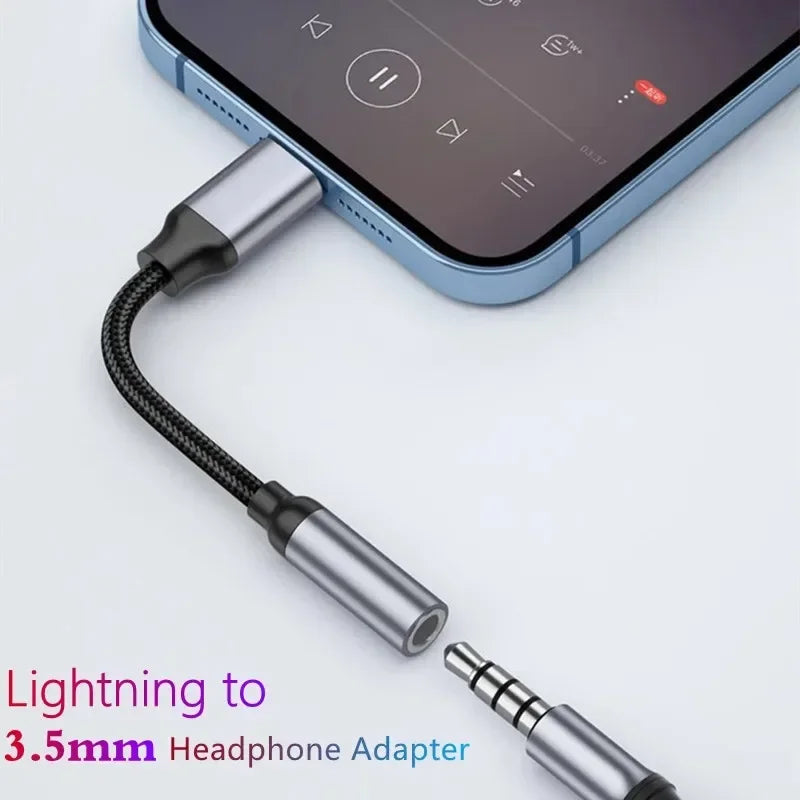 Lightning Headphone Adapter 3 Jack IPhone 14 13 12 11 Max XS XR X AUX