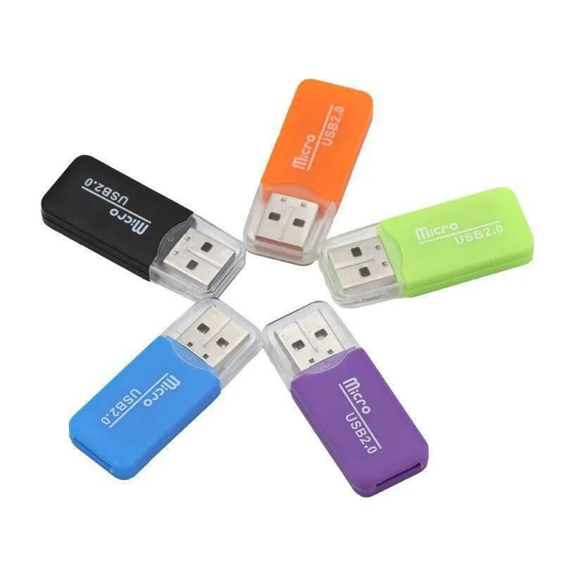 Mini USB 2 0 Portable Memory Card Reader Adapter SD TF T-flash Laptop Zpaxo