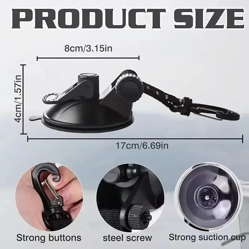 Outdoor Camping Car Tent Suction Cup Buckle Portable Suction Cup Hook Tent Hook Sun Protection Rain Cover Car Window Suction Cup Zpaxo