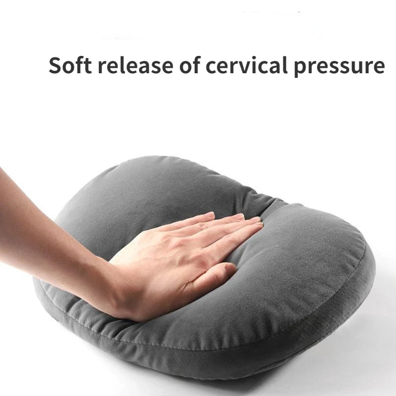 Car Headrest & Lumbar Cushion – Adjustable Suede Seat Pillow