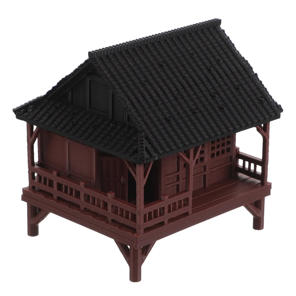 Tiny Pavilion Statue Asian Fish Tank Decor Bonsai Garden Accessory