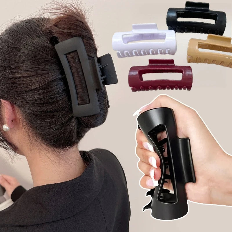 Silicone Flexible Hair Claw Clips Nonslip Large Bendable Clip Soft