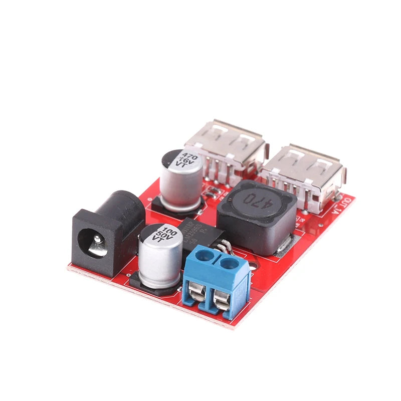 DC 9V 12V 24V 36V 5V 3A Double USB Charge DC-DC Step-down Converter Zpaxo