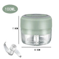 250/100ML Garlic Mincer USB Charging Powerful Mini Electric Garlic Chopper Portable Garlic Crusher Kitchen Food Chopper Unisex Zpaxo 105-Green100ml