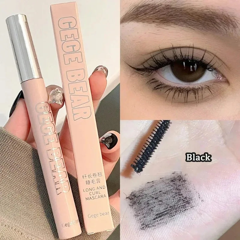 3D Silk Fiber Matte Mascara Ultra-fine Brush Waterproof Lengthens