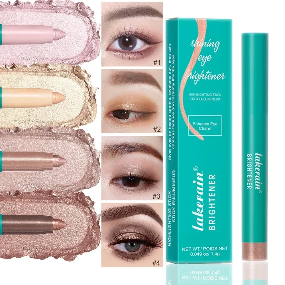 Waterproof Pearlescent Eyeshadow Pencil Stick Lasting Glitter Shimmer Zpaxo