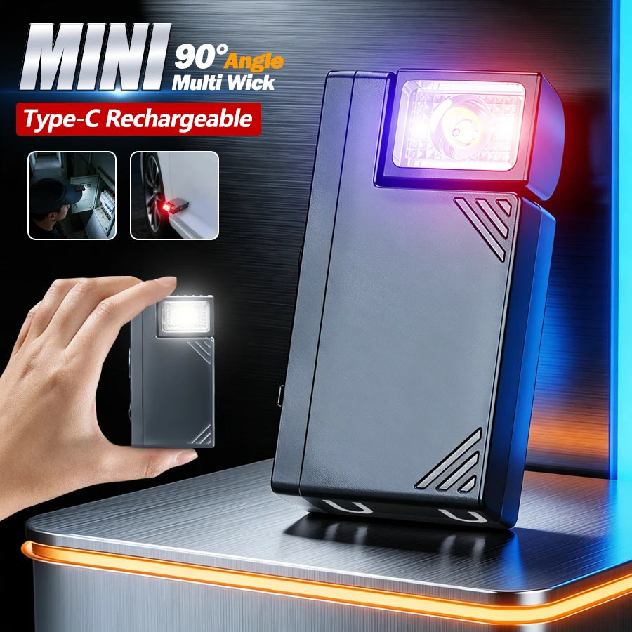 Mini COB LED Keychain Flashlight – USB-C Rechargeable 600 Lm