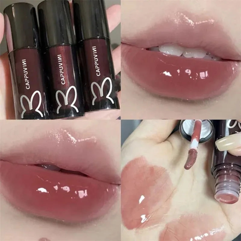Shiny Diamond Lip Gloss Moisturizing Crystal Mirror Water Glaze Long Zpaxo 08 Mirror