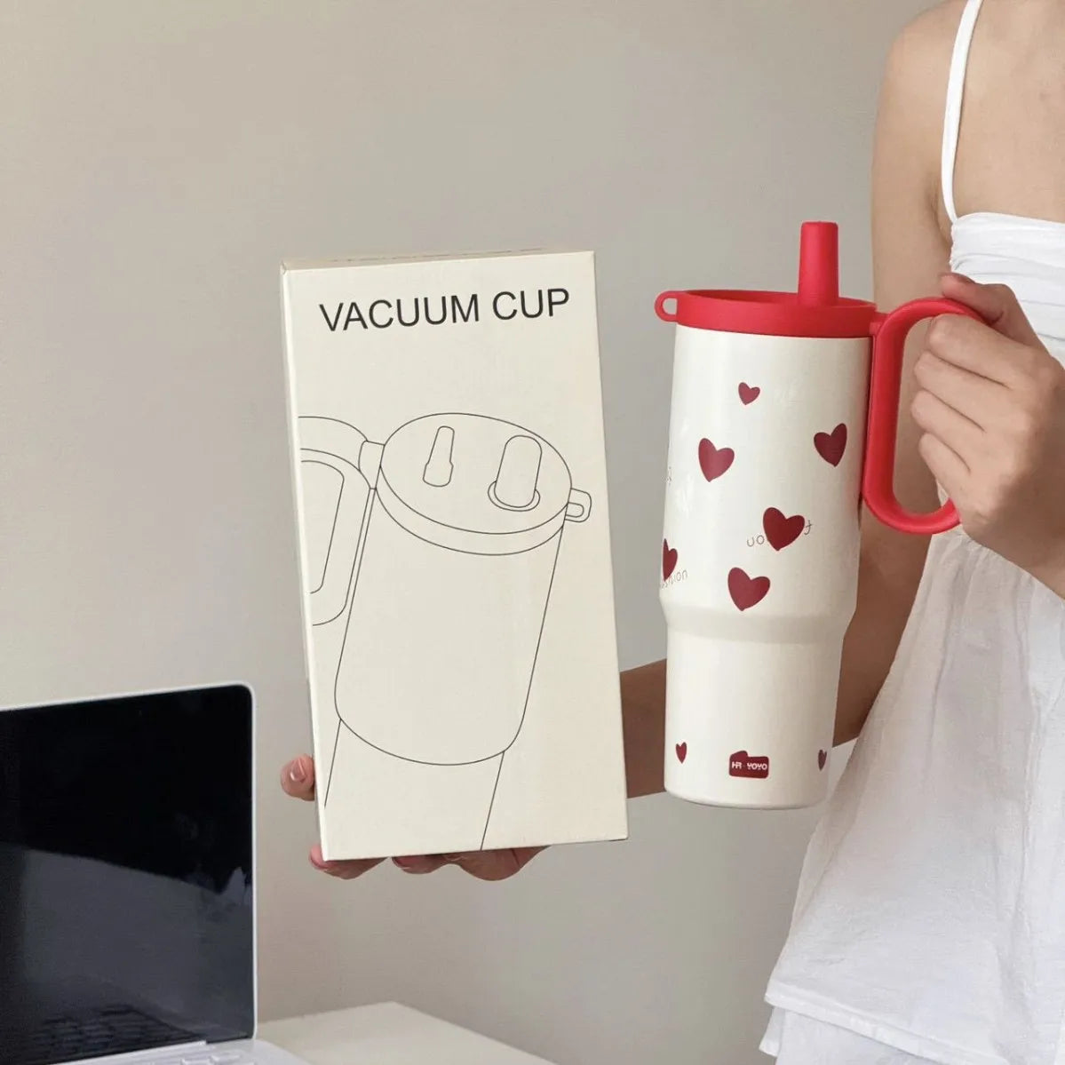 720ml 316 Stainless Steel Vacuum Tumbler | Hot & Cold Flask Vacuum Insulated Tumbler Zpaxo Red 720ML