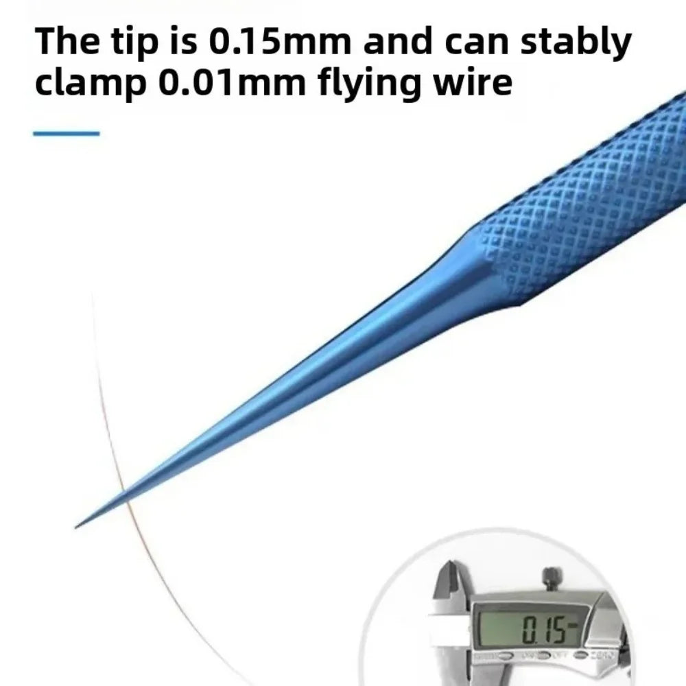 Antimagnetic Titanium Tweezers – Precision Phone Repair Forceps Precision Repair Tweezers Zpaxo