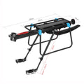 Quick Release Adjustable Bike Bicycle Cargo Rack Bike Rear Rack MTB Road Bicycle Bike Cargo Luggage Carrier Rack with Mudguard Zpaxo as pic