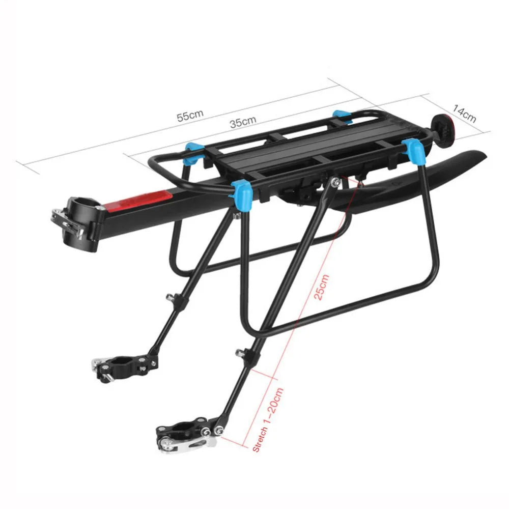 Bike Quick Release Adjustable Bicycle Cargo Rear Rack MTB Road