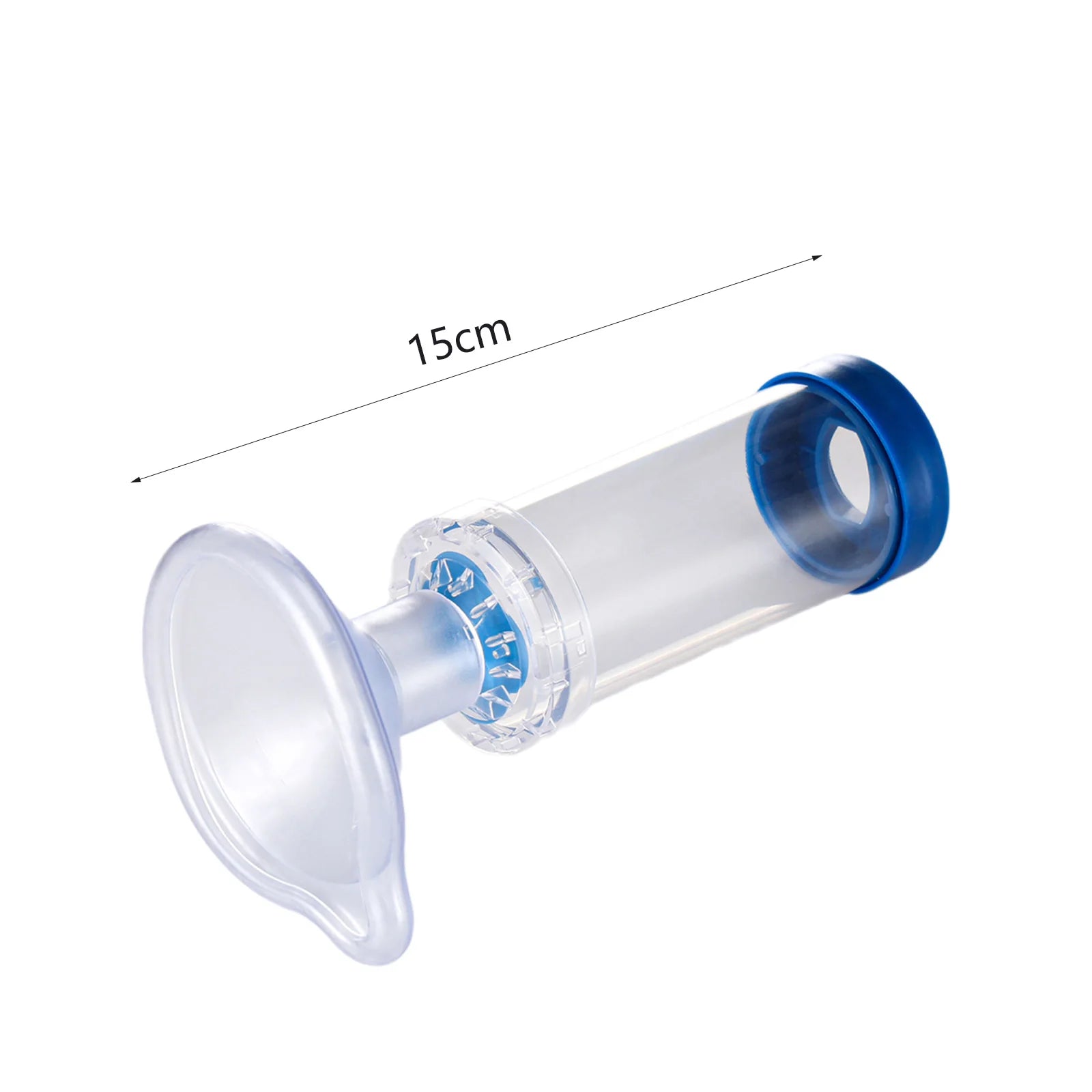 Pet Inhaler Spacer Chamber for Small Dog Pets Portable Travel Cats Use Nebulizador Inhaler Mask Animal Breathing Apparatus Zpaxo White blue