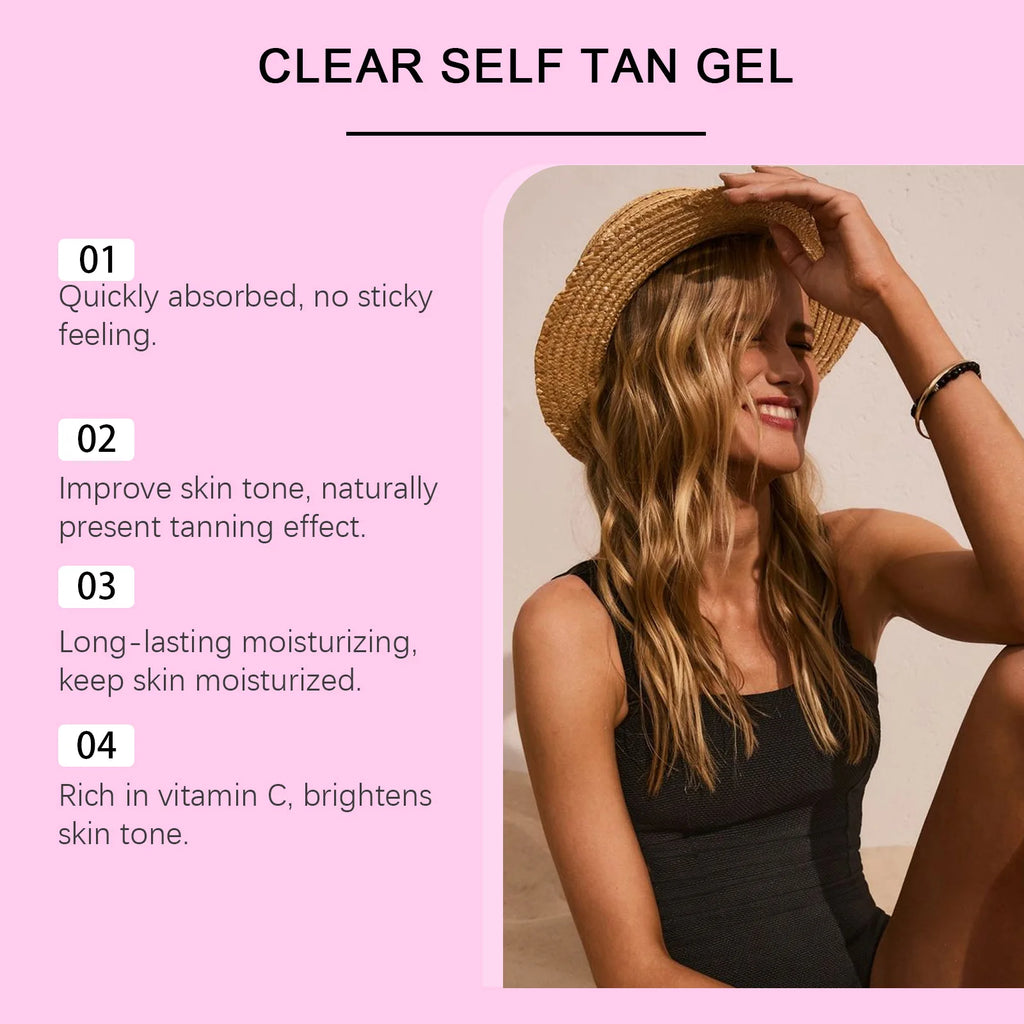 Jaysuing Self-Tanning Gel – Natural Bronze Glow & Moisturizer Self-Tanning Gel Zpaxo