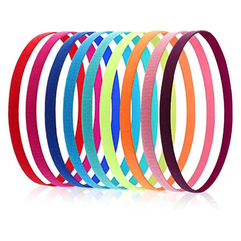 Non-Slip Elastic Sports Headbands – Sweatbands for Women & Men