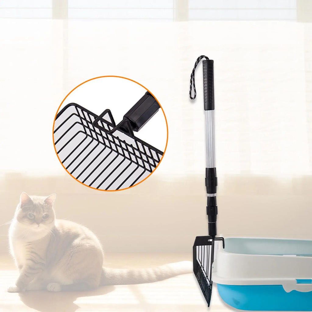 Chicken Coop Rake Stretchable Chicken Litter Scoop Poop Shovel for Chicken Coop Goat Stall Stable Cat Litter Scooper Zpaxo