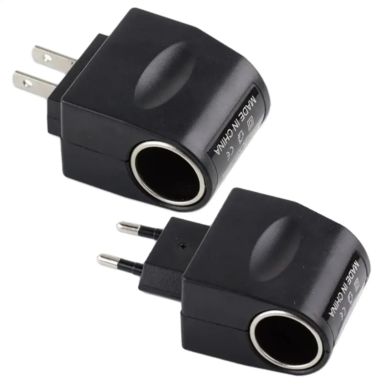 12 Volt Car Adapter 220V 12V LED Indicator Converter Black Automotive