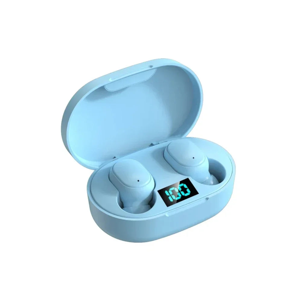 E6S Wireless Earbuds Noise Canceling Waterproof Ear Buds In-ear Zpaxo Blue