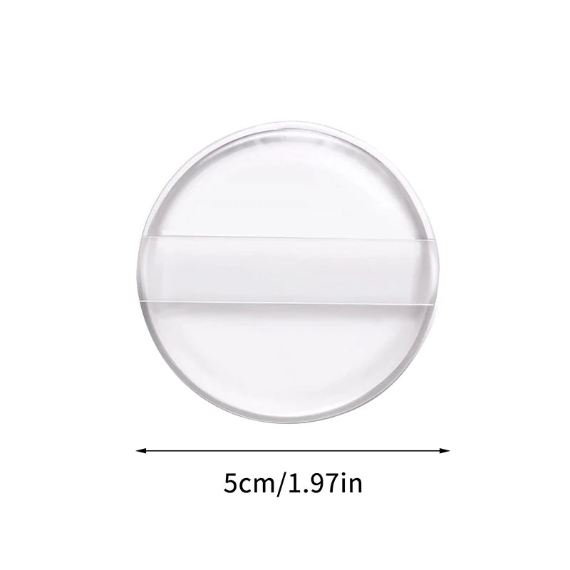Transparent Soft Silicone Puff Sponge for Cosmetic Face Foundation Easy clean Makeup tools Avoid Waste Air Cushion Powder Puff Zpaxo