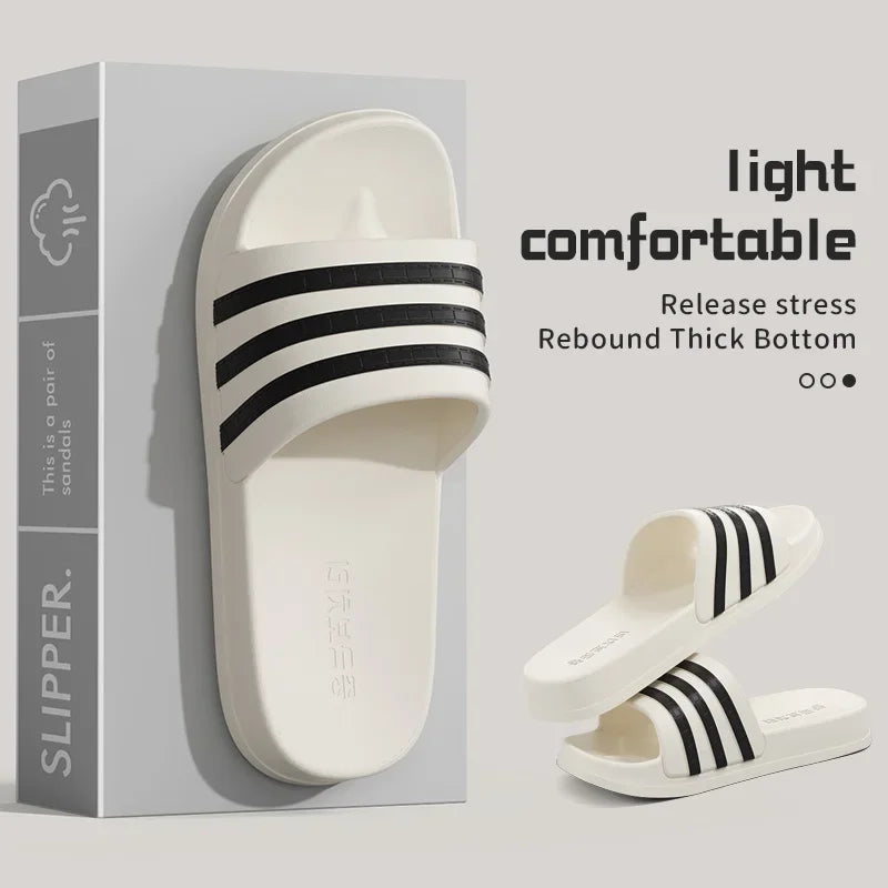 SHAJI 2026 Unisex Cloud Slides Summer Light EVA Non Slip Slippers