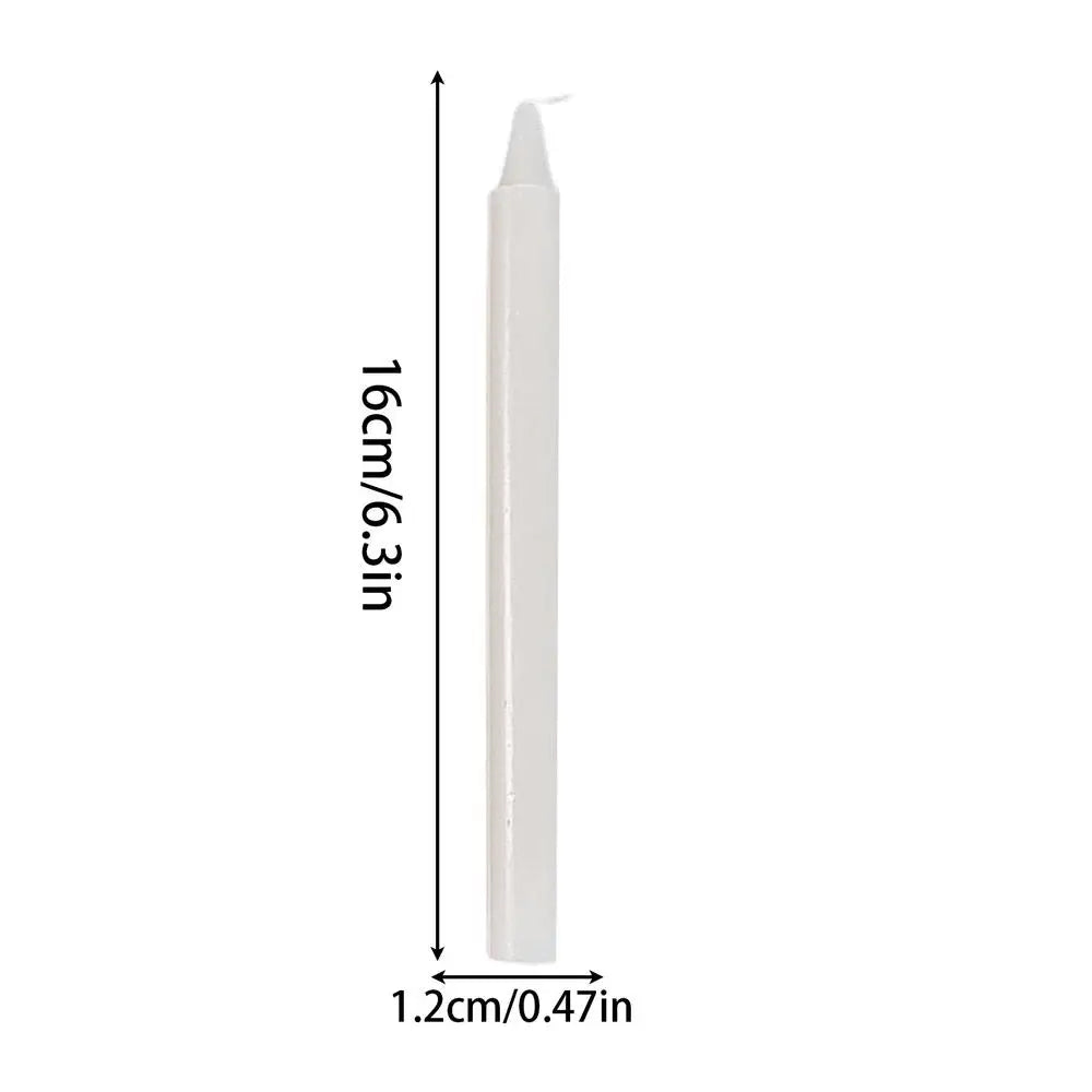 Household Candle Lighting Mini Taper Smokeless Odorless Candles Zpaxo White