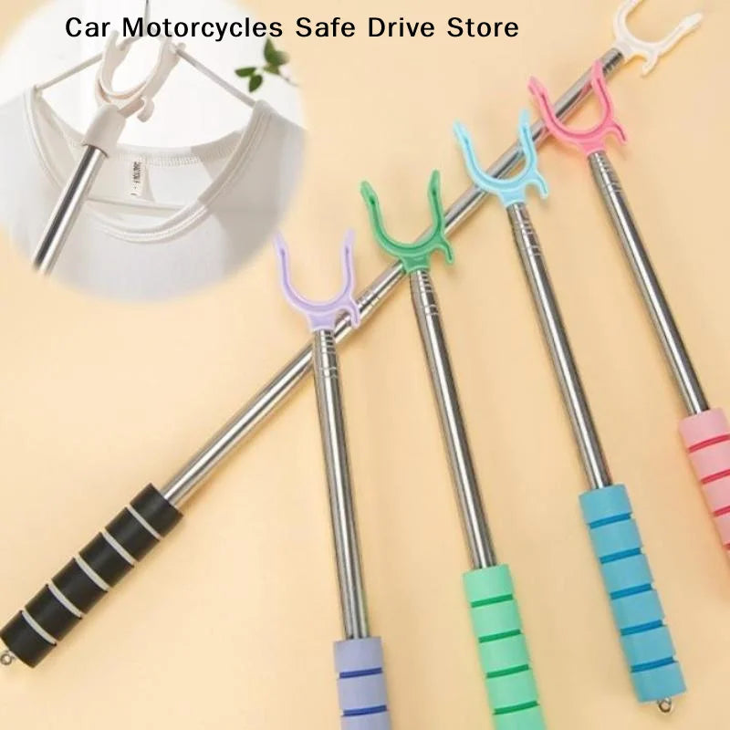 MTelescopic Clothes Pole Retractable Adjustable Length Non-slip