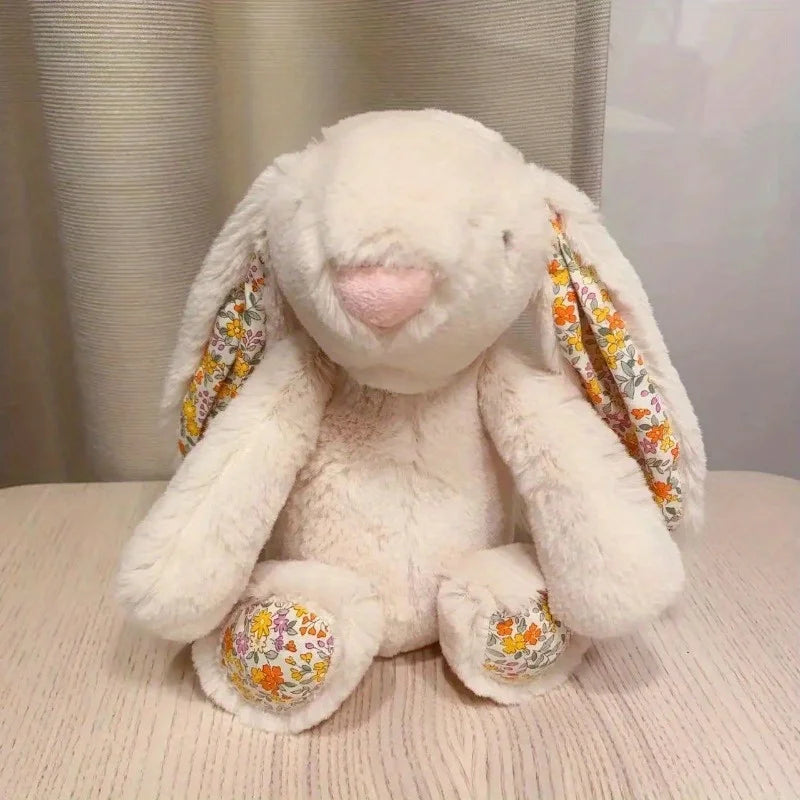 Cute Sitting Long Ear Rabbit Plush Doll Creative Soft Stuffed Anima