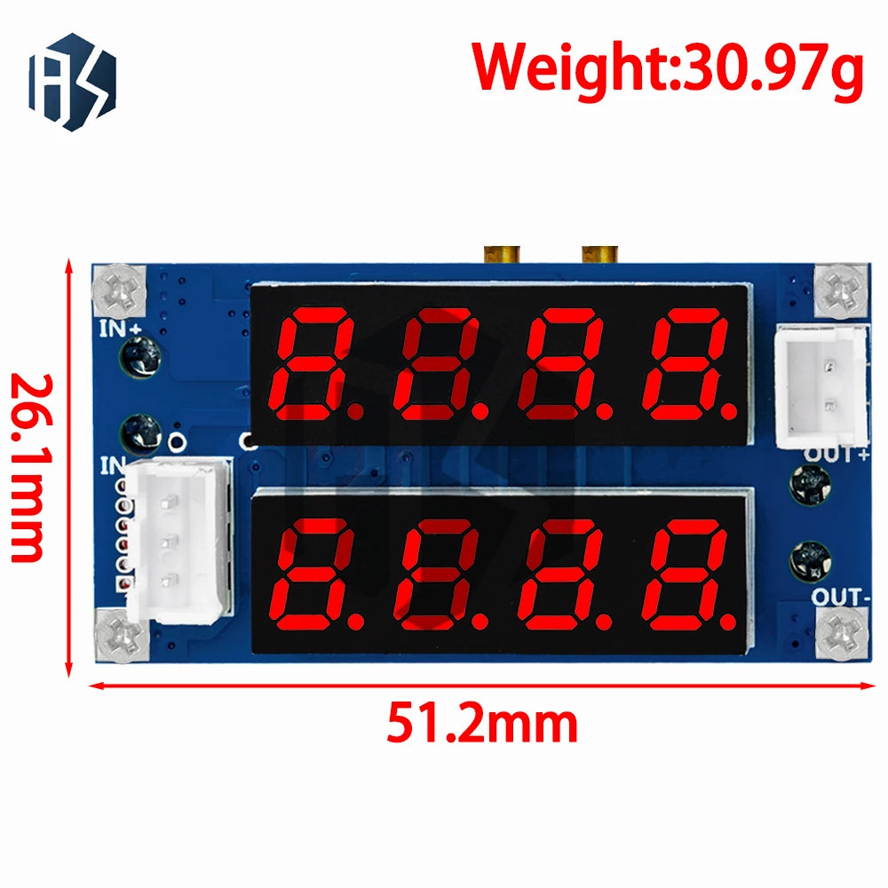 1PC XL4015 5A CC CV Buck Module, Adjustable Step-Down Power Board with LED Display for Power Supply and LED Driving Zpaxo