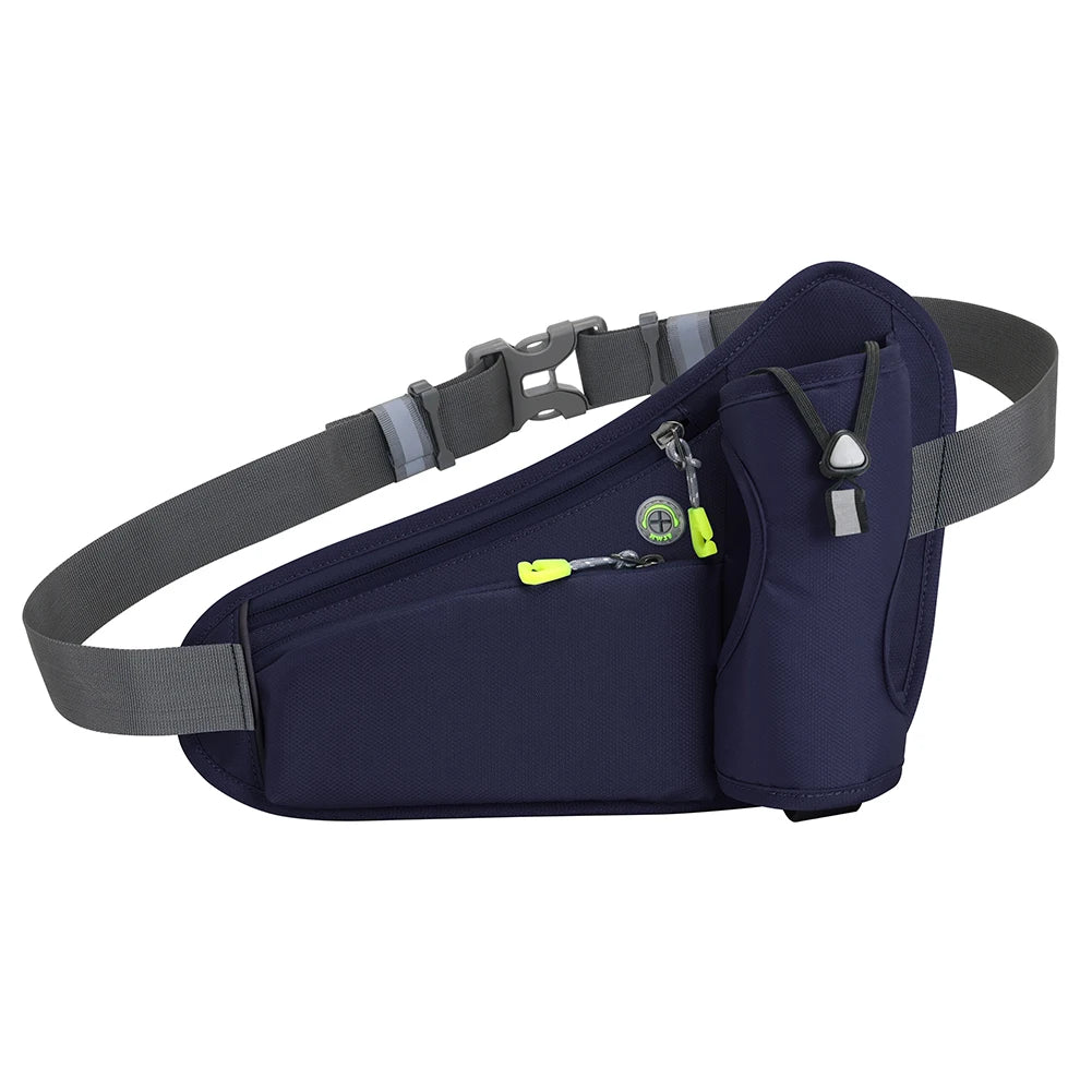 Running Waist Bags Water Bottle Holder Hydration Belt Bag Cell Phone Zpaxo Dark Blue