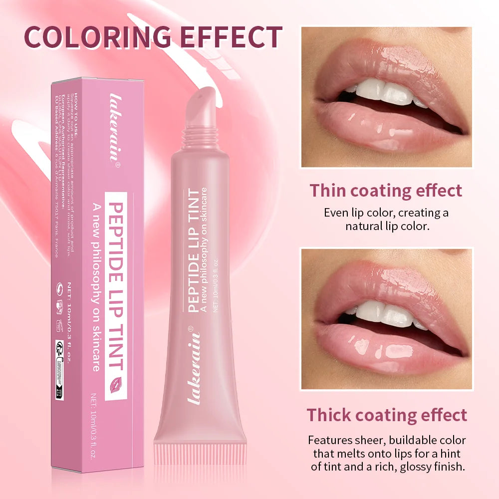 ibcccndc Peptide Lip Tint Gloss – 4 Shades, Moisturizing Lip Tint Gloss Zpaxo