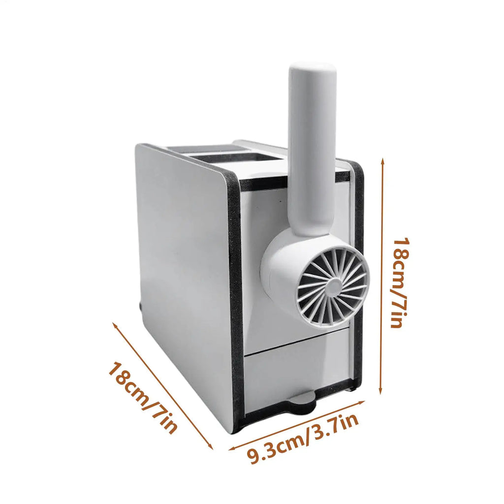 Wooden Bird Food Cleaning Blower Portable Handheld Fan Feed Shelling