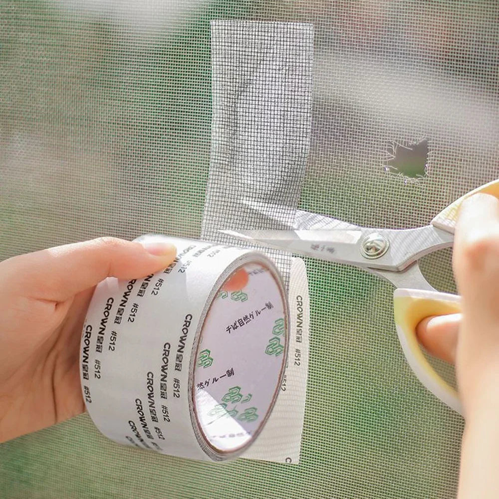 Mosquito Net Windows anti-mosquito mesh Easy-to-Apply Waterproof Window Screen Repair Tape Self-Adhesive Mesh Patch Zpaxo