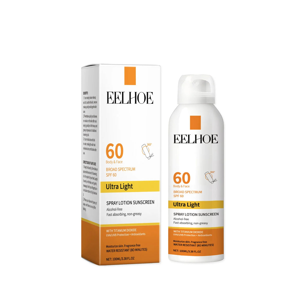 Moisturizing Sunscreen Spray SPF 50 PA+ Lightweight Non-Greasy Hydration Mist for Sensitive Skin Daily UV Protection Makeup Base Zpaxo 1PC